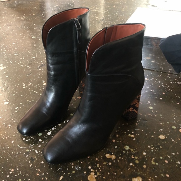 Sigerson Morrison Beatrice Ankle Booties Black - Picture 2 of 12